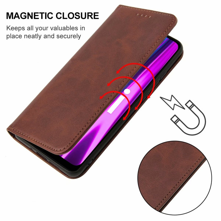 For Realme Narzo 50i Magnetic Closure Leather Phone Case