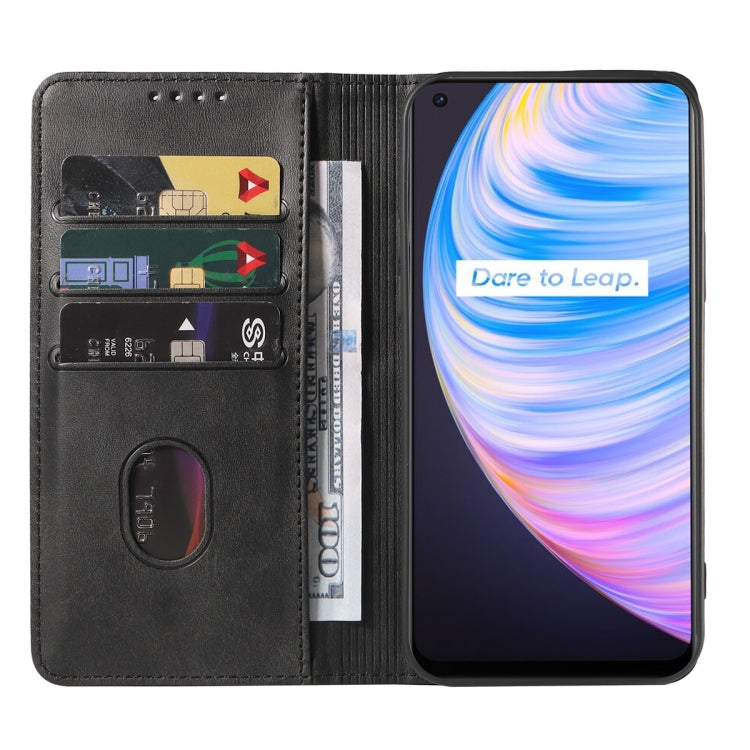 For Realme Q2 Pro Magnetic Closure Leather Phone Case