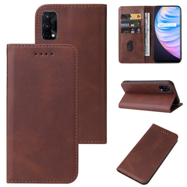 For Realme Q2 Pro Magnetic Closure Leather Phone Case