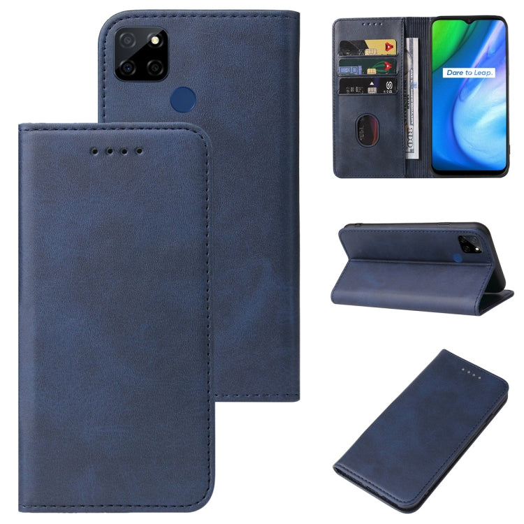 For Realme Q2i Magnetic Closure Leather Phone Case