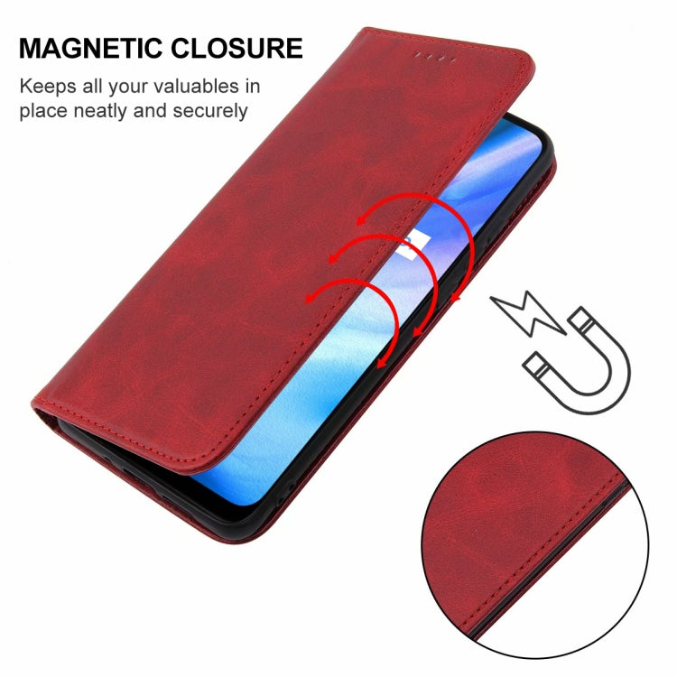 For Realme Q2i Magnetic Closure Leather Phone Case
