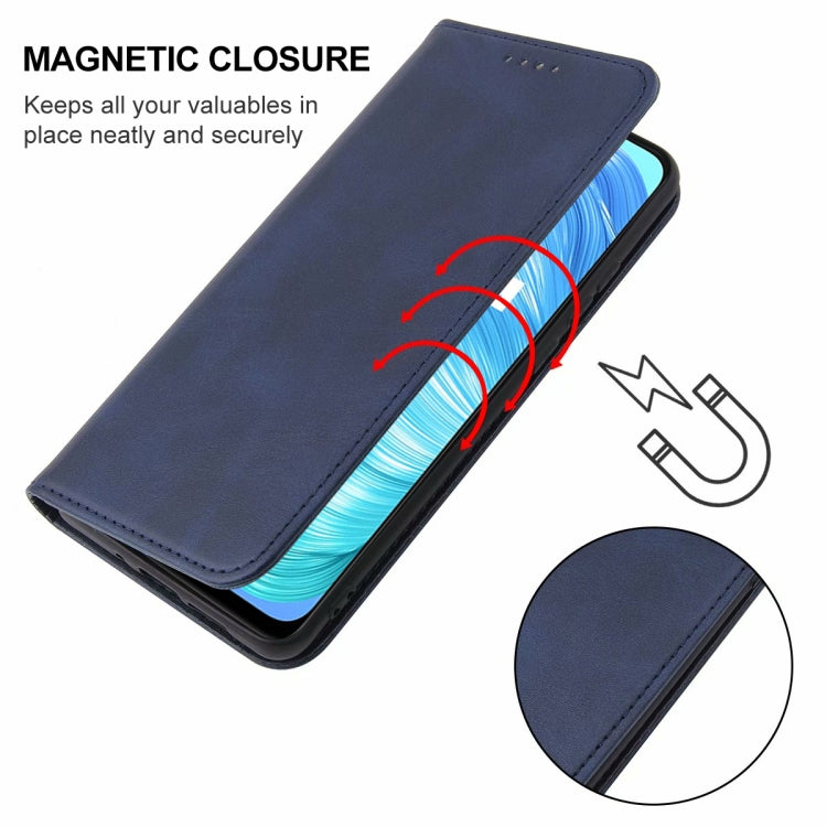 For Realme V5 5G Magnetic Closure Leather Phone Case