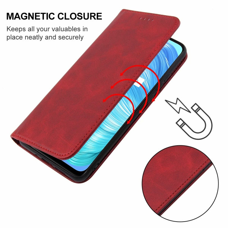 For Realme V5 5G Magnetic Closure Leather Phone Case