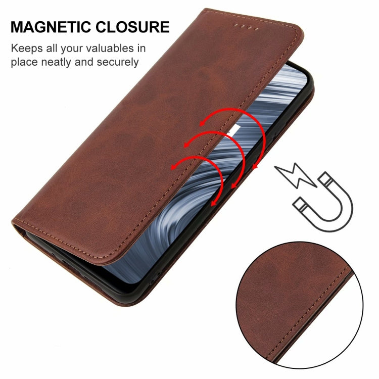 For Realme V15 Magnetic Closure Leather Phone Case