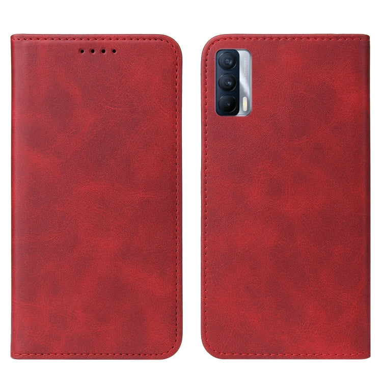 For Realme V15 Magnetic Closure Leather Phone Case