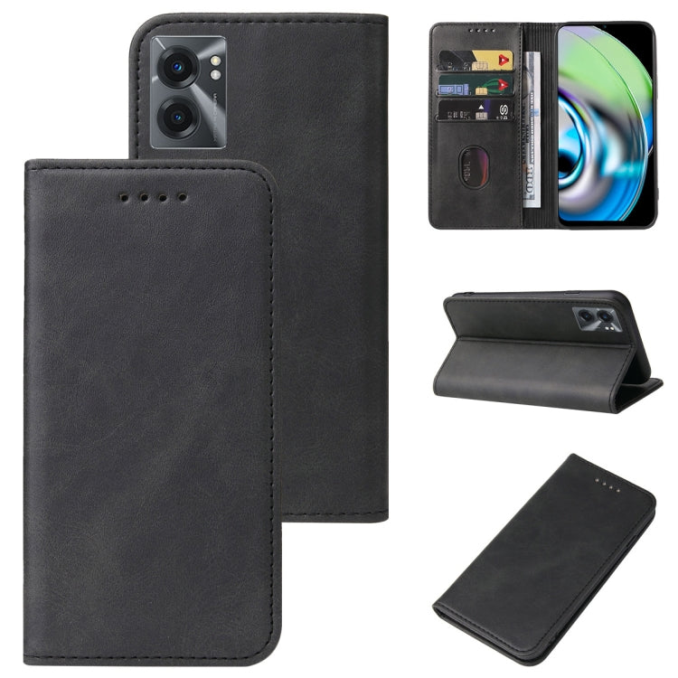 For Realme V23 Magnetic Closure Leather Phone Case