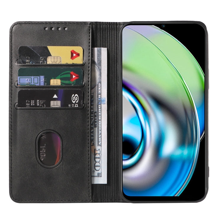 For Realme V23 Magnetic Closure Leather Phone Case