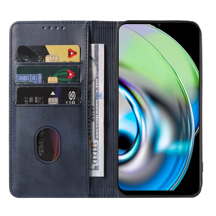 For Realme V23 Magnetic Closure Leather Phone Case