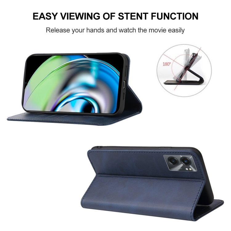 For Realme V23 Magnetic Closure Leather Phone Case