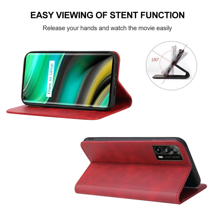 For Realme X7 Pro Ultra Magnetic Closure Leather Phone Case