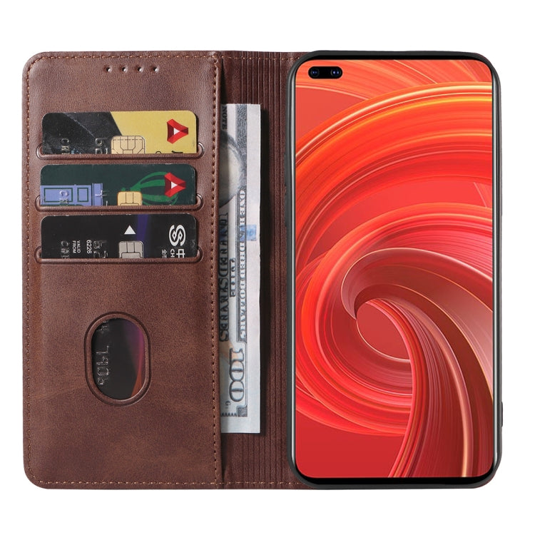 For Realme X50 Pro 5G Magnetic Closure Leather Phone Case