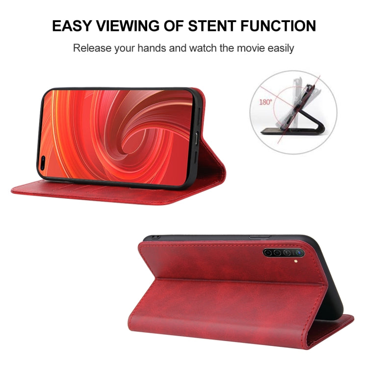For Realme X50 Pro 5G Magnetic Closure Leather Phone Case