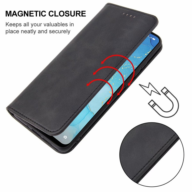 For OPPO Reno3 5G Magnetic Closure Leather Phone Case