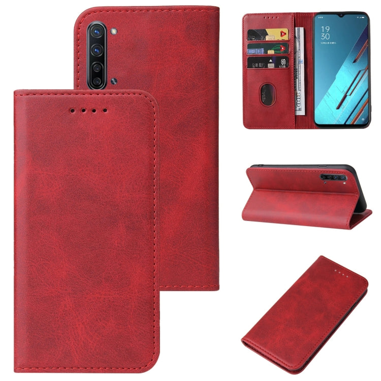 For OPPO Reno3 Youth Magnetic Closure Leather Phone Case