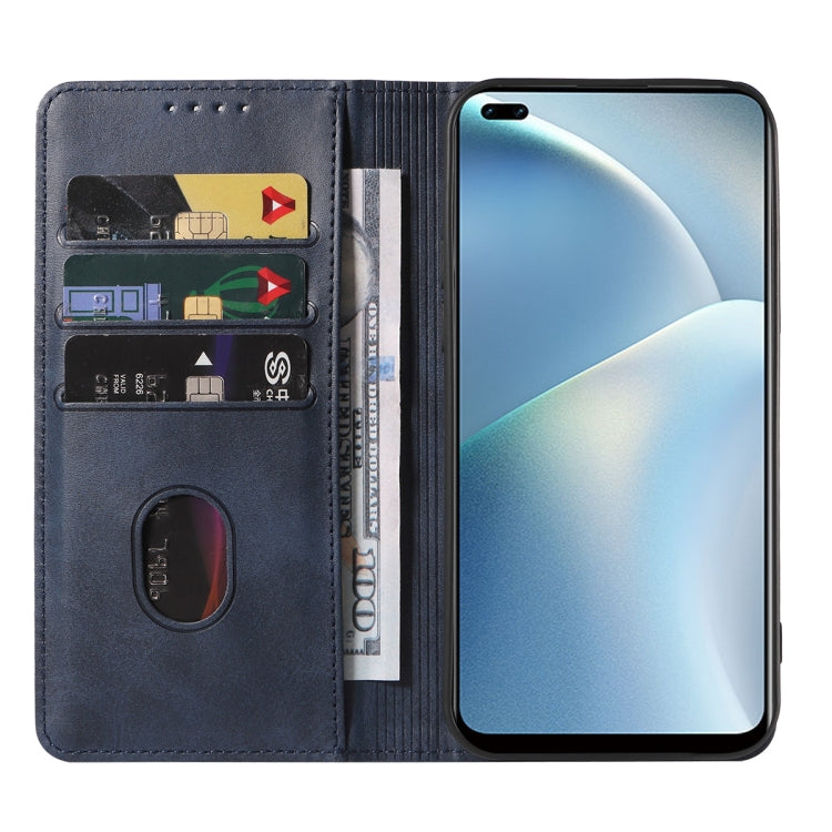 For OPPO Reno4 F Magnetic Closure Leather Phone Case