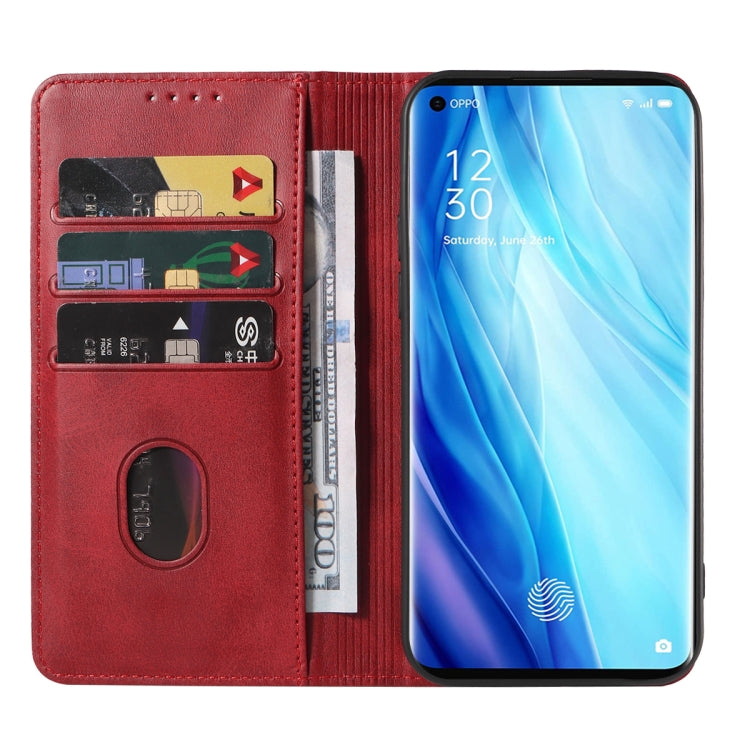 For OPPO Reno4 Pro Magnetic Closure Leather Phone Case