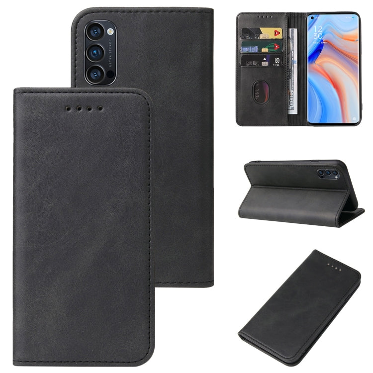For OPPO Reno4 Pro 5G Magnetic Closure Leather Phone Case