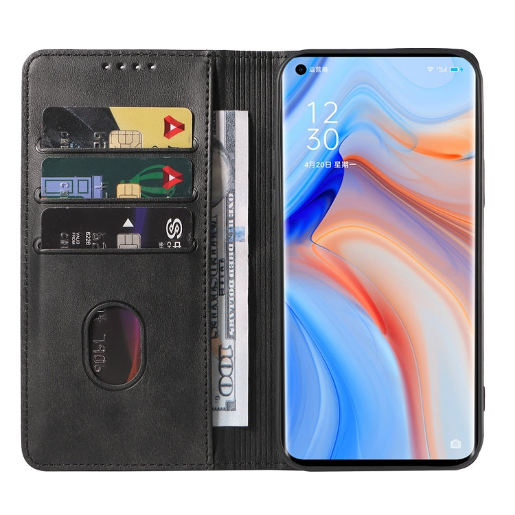 For OPPO Reno4 Pro 5G Magnetic Closure Leather Phone Case