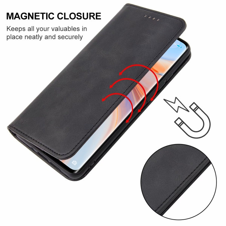 For OPPO Reno4 Pro 5G Magnetic Closure Leather Phone Case