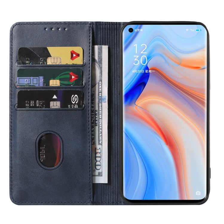 For OPPO Reno4 Pro 5G Magnetic Closure Leather Phone Case