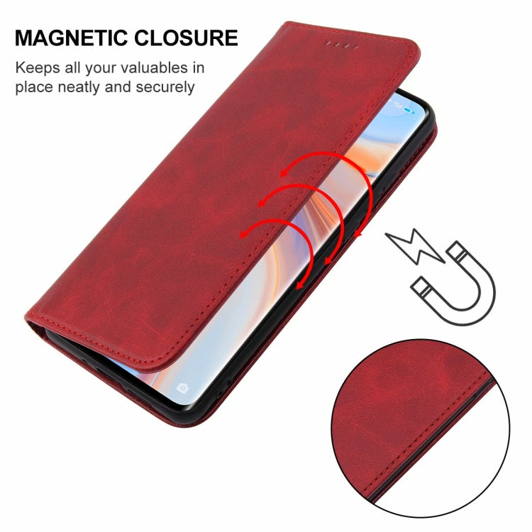 For OPPO Reno4 Pro 5G Magnetic Closure Leather Phone Case