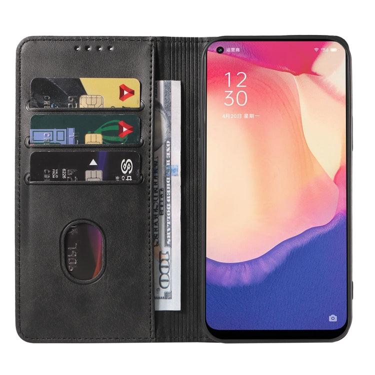 For OPPO Reno4 SE Magnetic Closure Leather Phone Case