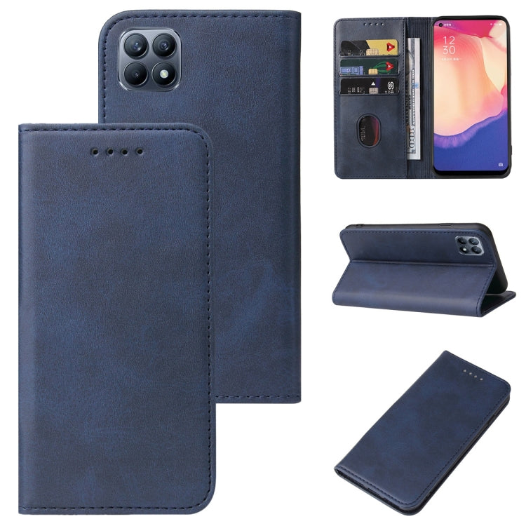 For OPPO Reno4 SE Magnetic Closure Leather Phone Case