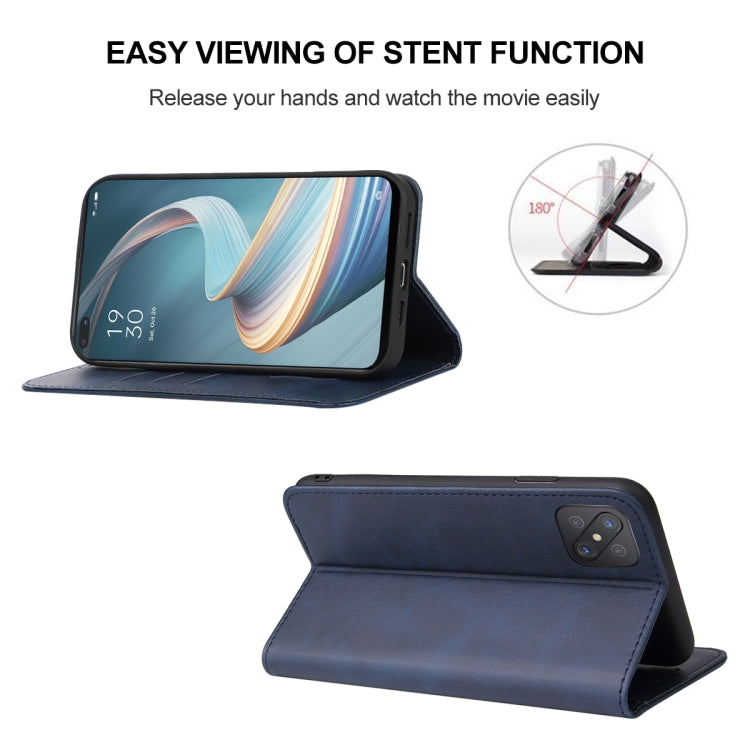 For OPPO Reno4 Z 5G Magnetic Closure Leather Phone Case