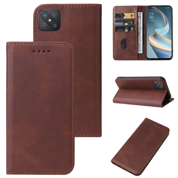 For OPPO Reno4 Z 5G Magnetic Closure Leather Phone Case