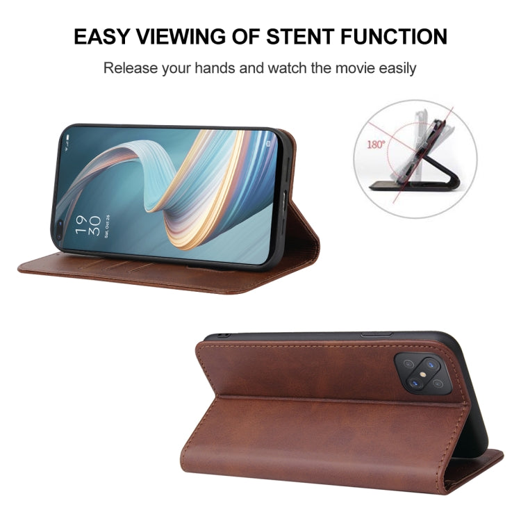 For OPPO Reno4 Z 5G Magnetic Closure Leather Phone Case