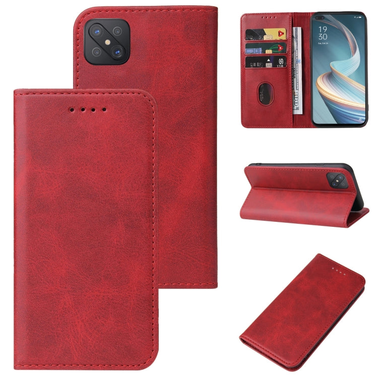 For OPPO Reno4 Z 5G Magnetic Closure Leather Phone Case