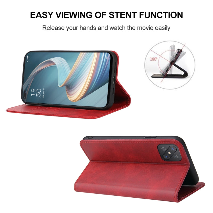 For OPPO Reno4 Z 5G Magnetic Closure Leather Phone Case