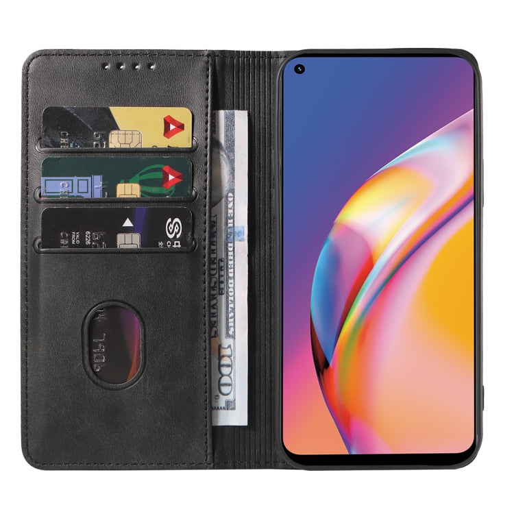 For OPPO Reno5 F Magnetic Closure Leather Phone Case