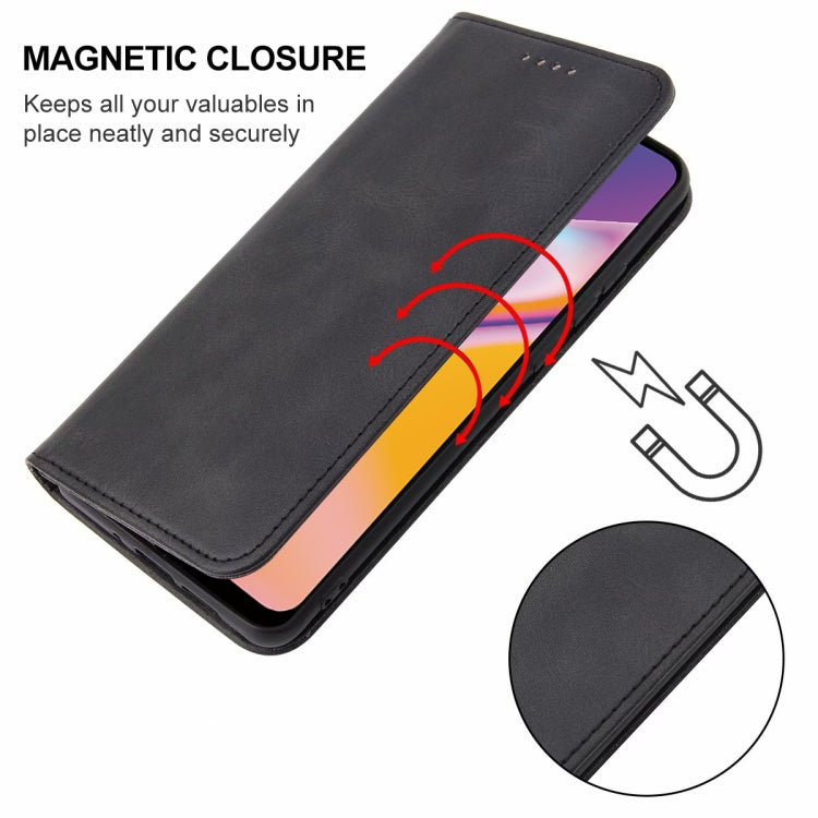 For OPPO Reno5 F Magnetic Closure Leather Phone Case