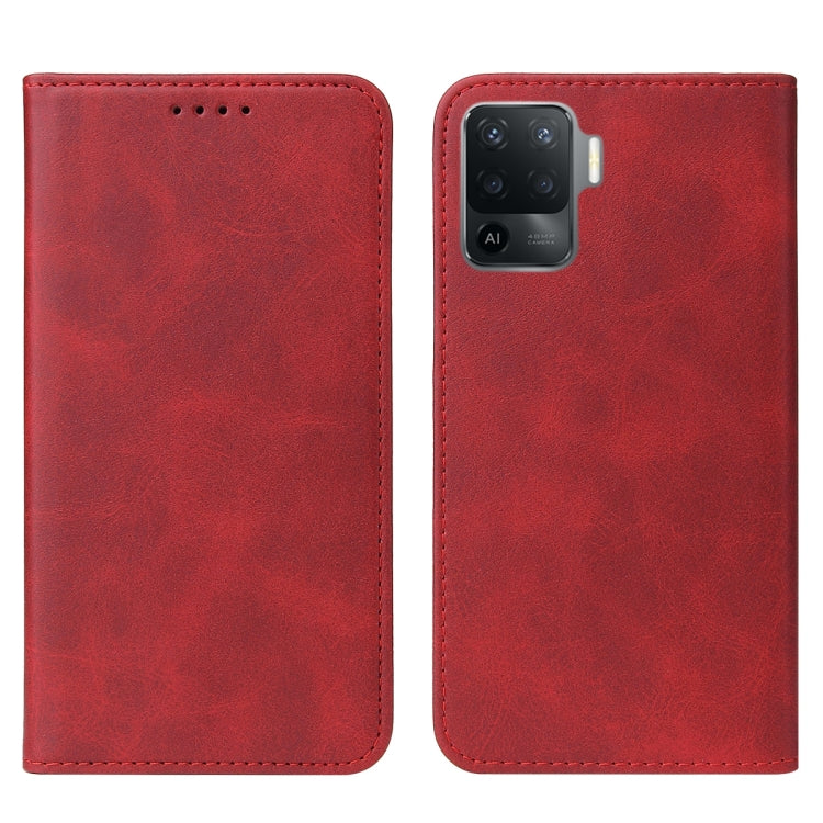 For OPPO Reno5 F Magnetic Closure Leather Phone Case