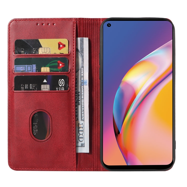 For OPPO Reno5 F Magnetic Closure Leather Phone Case