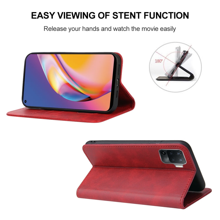 For OPPO Reno5 F Magnetic Closure Leather Phone Case
