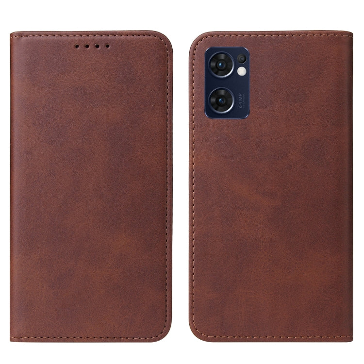 For OPPO Reno7 SE 5G Magnetic Closure Leather Phone Case