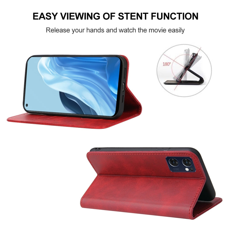 For OPPO Reno7 SE 5G Magnetic Closure Leather Phone Case