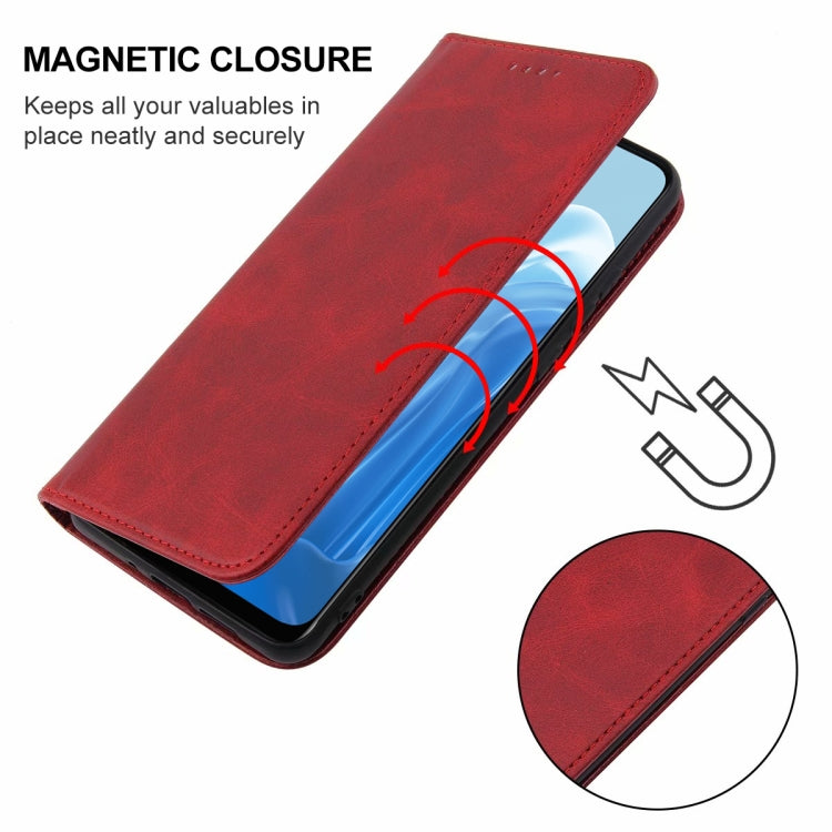 For OPPO Reno7 SE 5G Magnetic Closure Leather Phone Case
