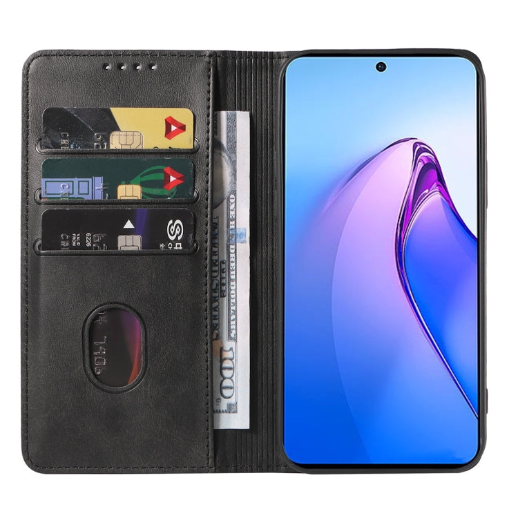 For OPPO Reno8 Pro Magnetic Closure Leather Phone Case