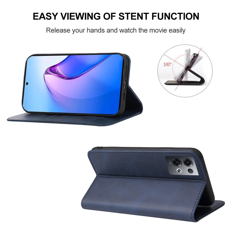 For OPPO Reno8 Pro Magnetic Closure Leather Phone Case