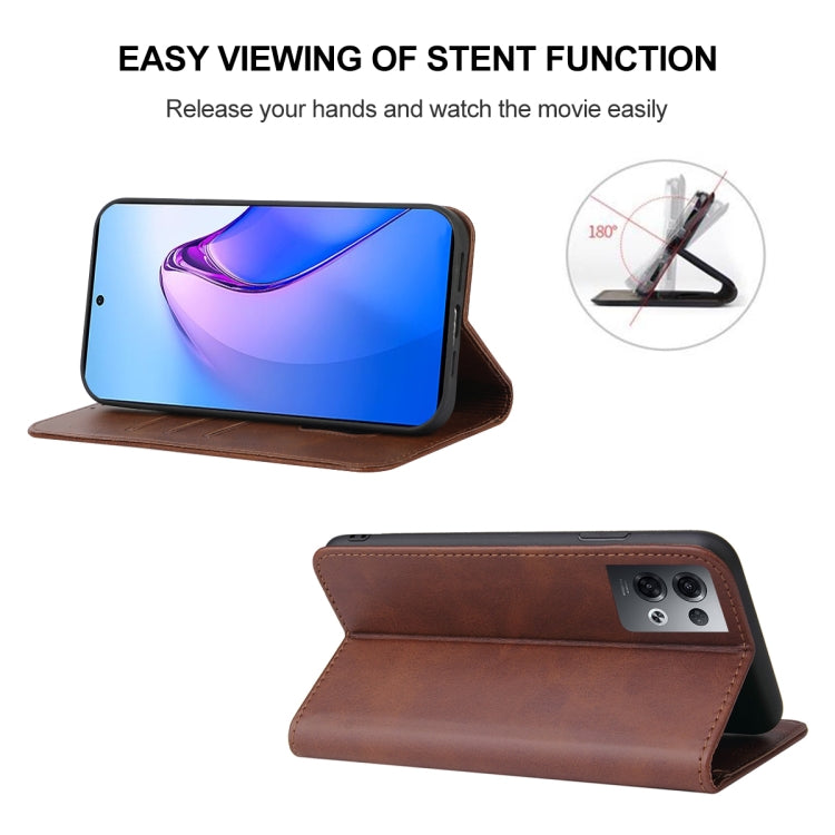 For OPPO Reno8 Pro Magnetic Closure Leather Phone Case