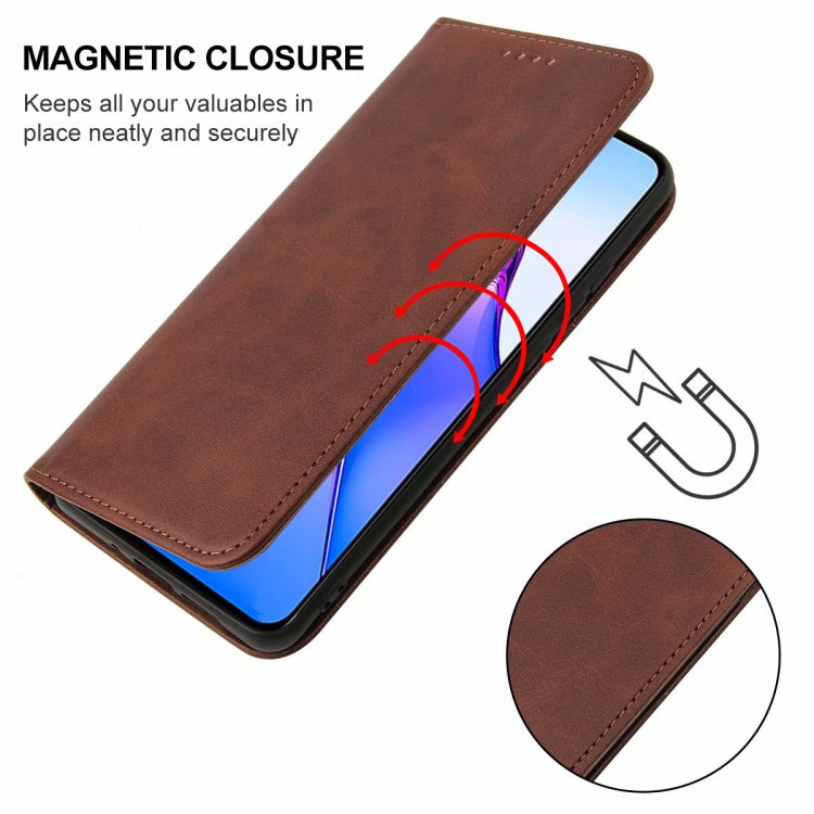 For OPPO Reno8 Pro Magnetic Closure Leather Phone Case