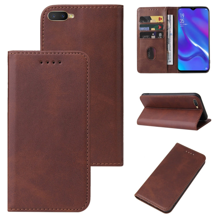 For OPPO RX17 Neo Magnetic Closure Leather Phone Case