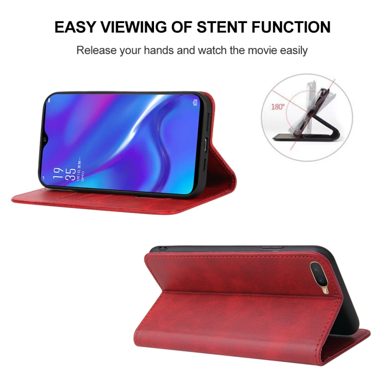 For OPPO RX17 Neo Magnetic Closure Leather Phone Case