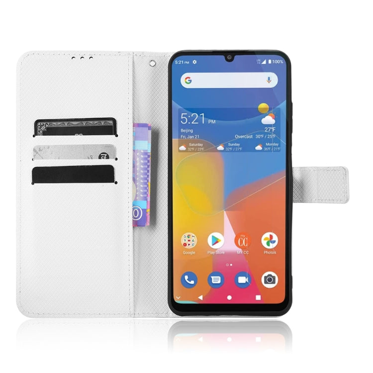 For Consumer Cellular ZMax 5G Diamond Texture Leather Phone Case