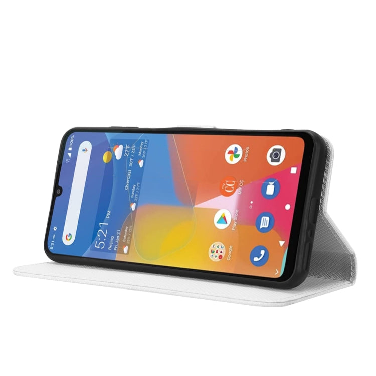 For Consumer Cellular ZMax 5G Diamond Texture Leather Phone Case