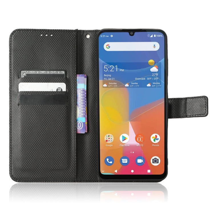 For Consumer Cellular ZMax 5G Diamond Texture Leather Phone Case
