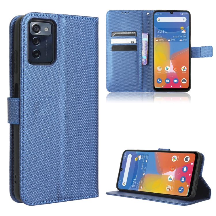 For Consumer Cellular ZMax 5G Diamond Texture Leather Phone Case